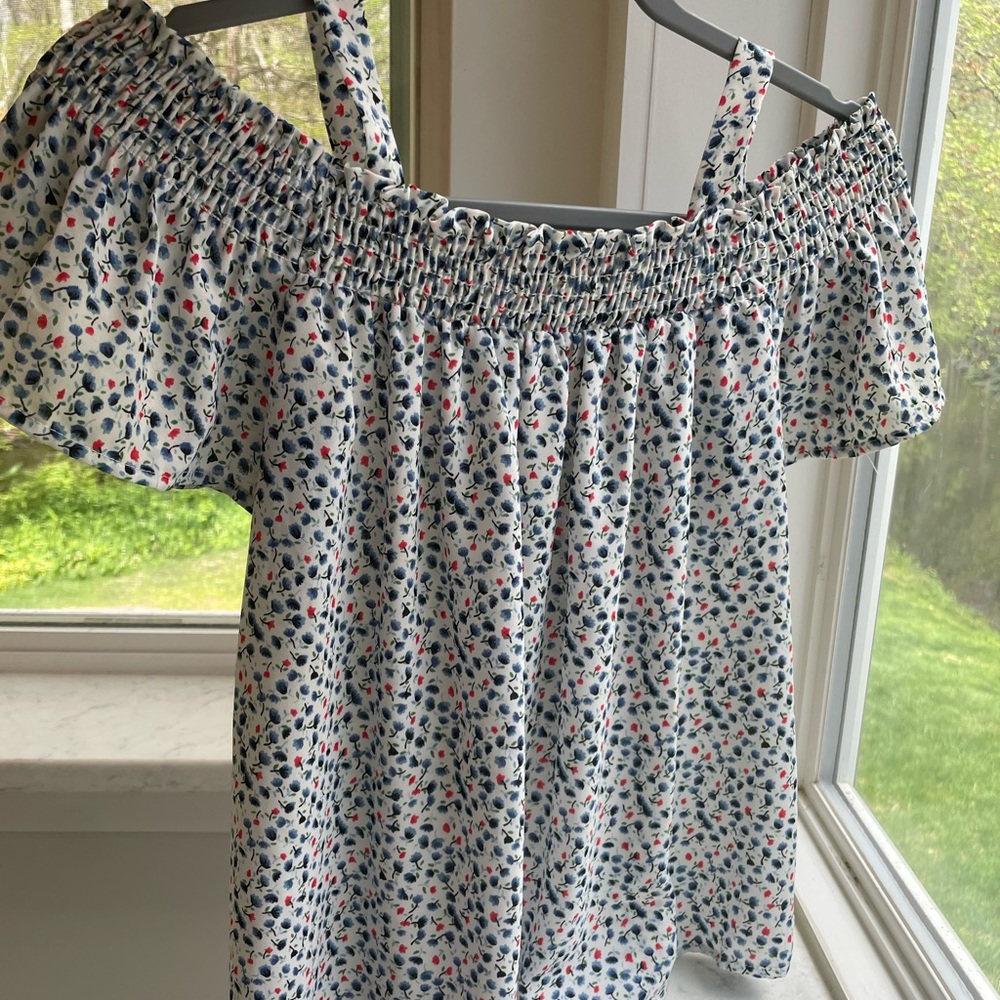 Sienna Sky Red and Blue Blouse